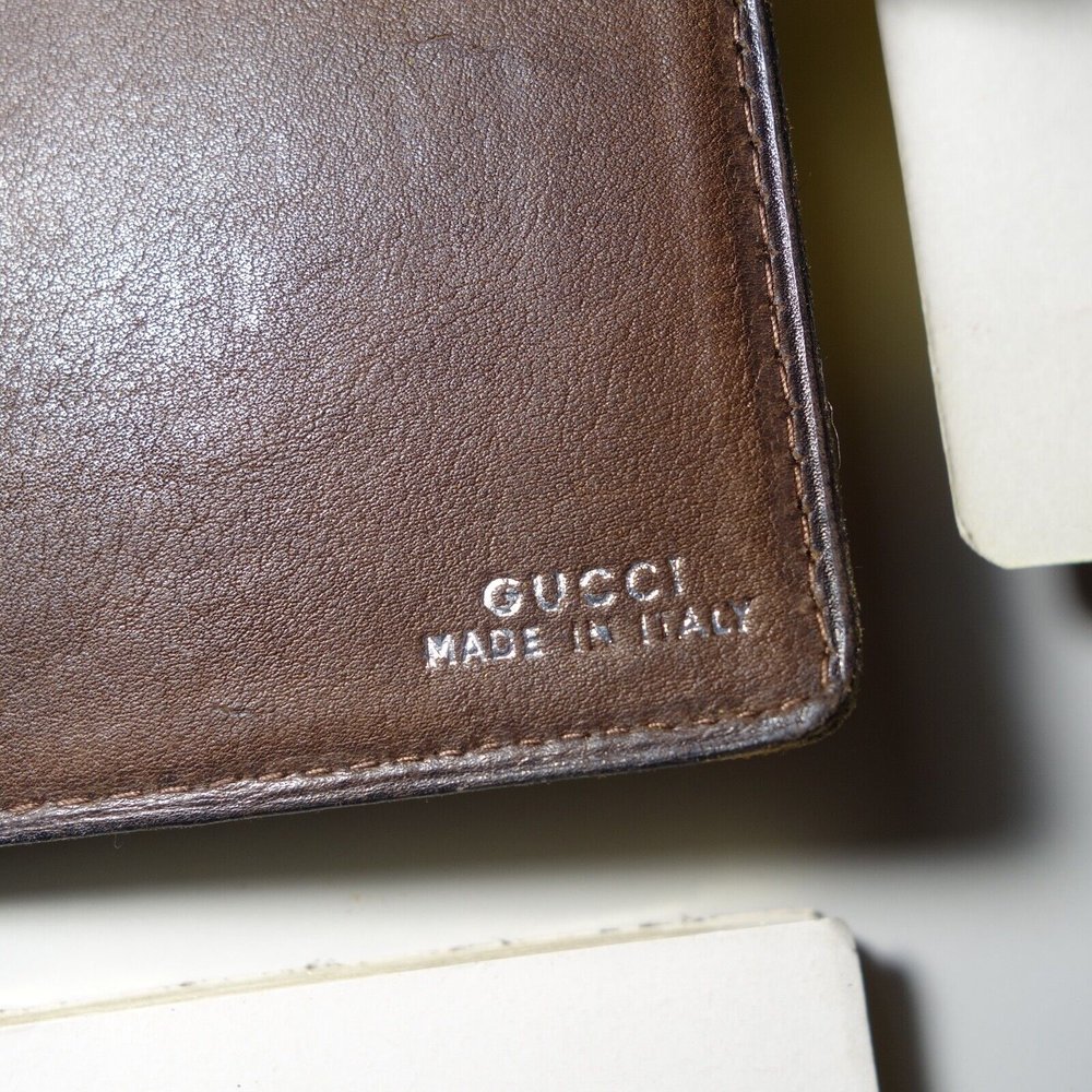 Gucci 手帳 □Authentic Gucci Notebook Cover GG Denim Canvas Leather Dark